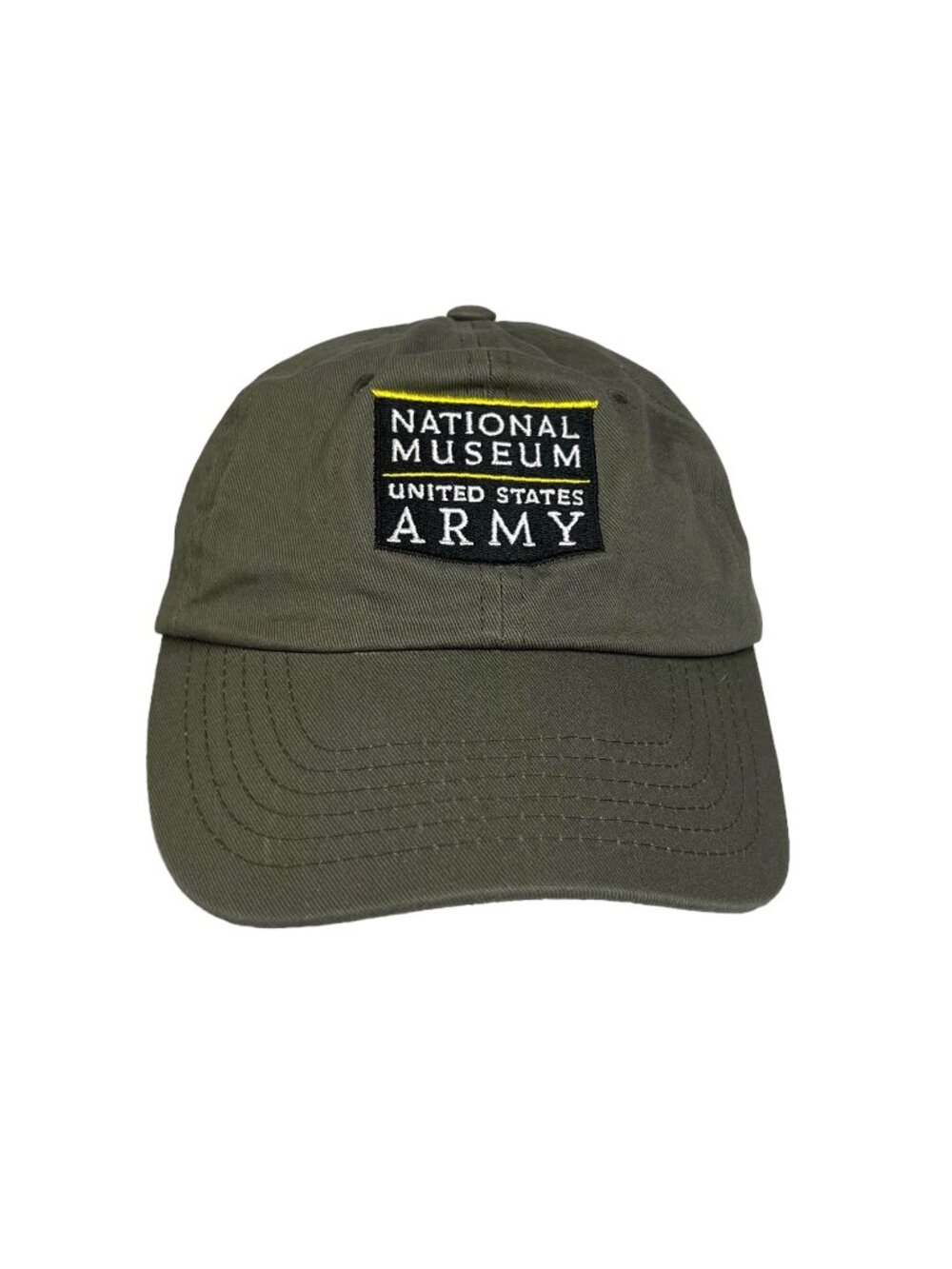 National Museum United States Army Mens Cloth Baseball Hat Green Adjustable